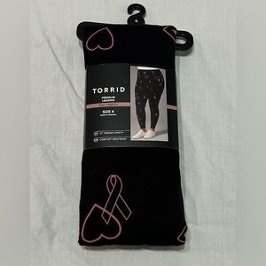 Torrid Breast Cancer Awareness Icons Full Length Comfort Waist Premium Legging